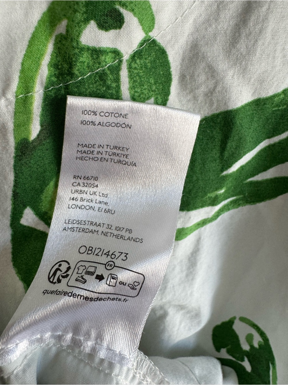 Anthropologie The Somerset Maxi Dress Green & White Parrot Print Tiered Sz: M - Picture 9 of 10